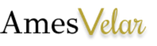 Ames Velar logo on a white background