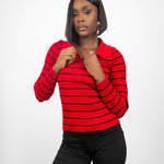 Knitted collar neck (top)