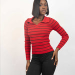 Knitted collar neck (top)